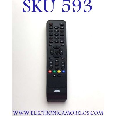 CONTROL REMOTO ORIGINAL NUEVO PARA TV AOC / NUMERO DE PARTE 7601-320012-0044AOC1-WZSC7601RA0 / 7601-320012-0044AOC1-WZSC7601RA0-1973101218